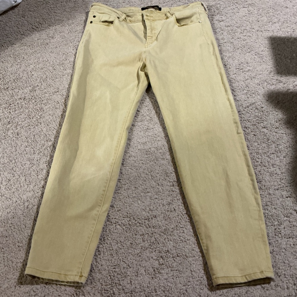 Liverpool Los Angeles Crop Jeans Minimalist Straight Leg Stretch 14/32